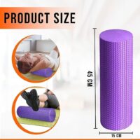 Foam Roller – Lightweight Foam Rollers for Muscles Provides Relief from Pain Fatigue Improves Tissue Recovery1.0 (45 Cm, Diamond Dot 45)