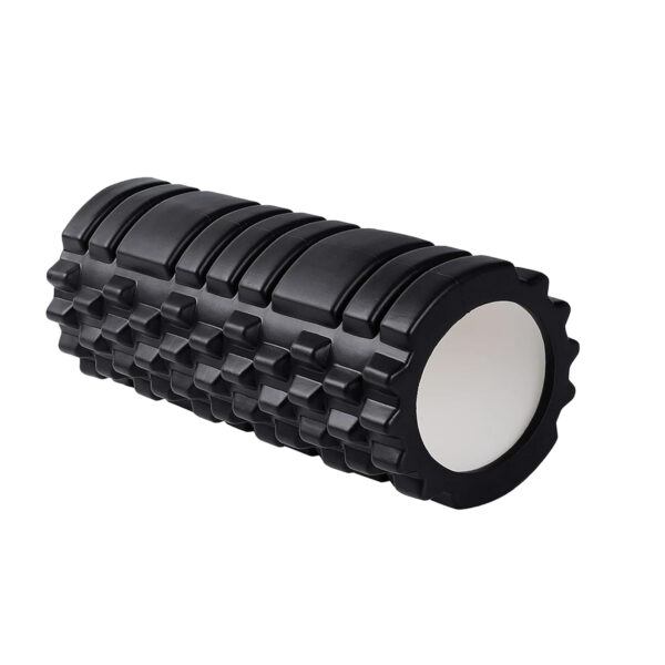 Foam Roller Black with 3 Resistance Level Bands