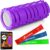 Purple Foam Roller with 3 Resistance Level Bands – Lightweight Foam Rollers for Muscles Provides Relief from Pain Fatigue Improves Tissue Recovery – Massage Roller for Gym, Yoga Pilates